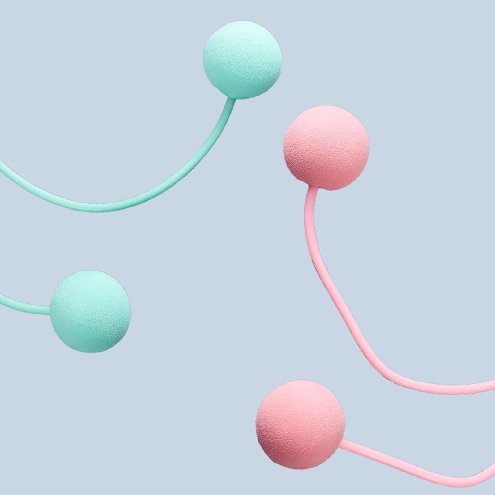 Cordless Jump Rope, Wireless Skipping Rope with Two Balls, Indoor Fast Speed Tangle Free Skipping Rope for Fitness, Suitable for Boxing MMA WOD Training