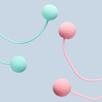 Cordless Jump Rope, Wireless Skipping Rope with Two Balls, Indoor Fast Speed Tangle Free Skipping Rope for Fitness, Suitable for Boxing MMA WOD Training