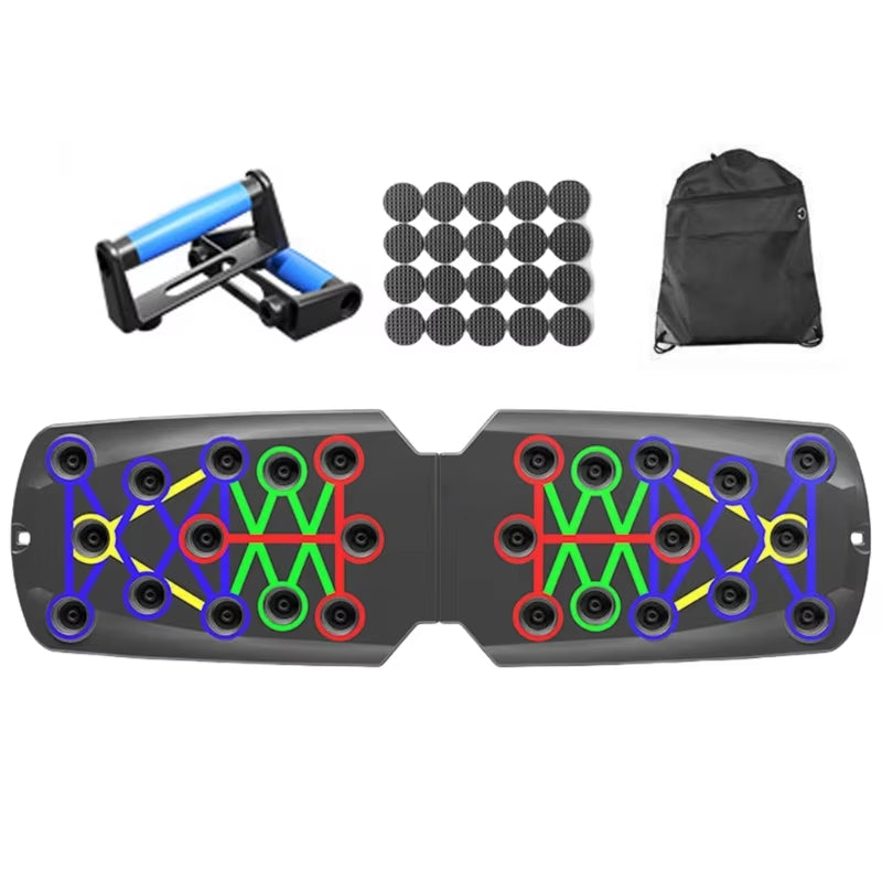 Multifunctional Push up Boards Press up Board Equipment Pushup Stands Push up Boards Exercise Board with Resistance Band